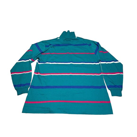 VTG Single Stitch Cross Creek Turtleneck Men's Size XL Striped Made In USA - Picture 2 of 8